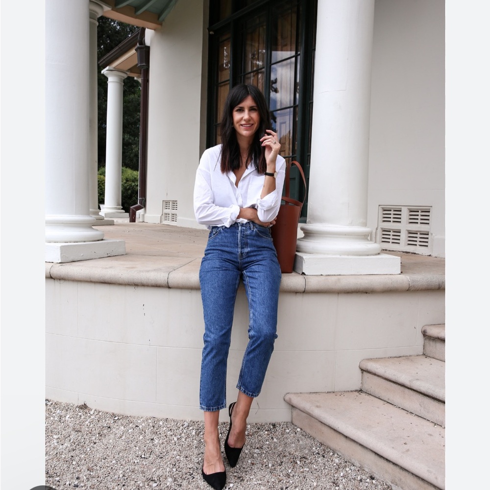 Everlane Black Straight Leg Jeans Authentic Style